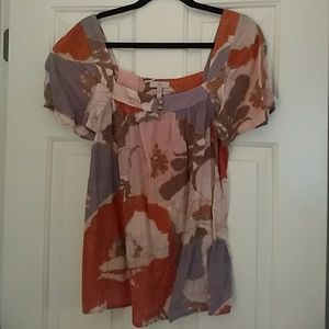 Joie pheasant top with box neck